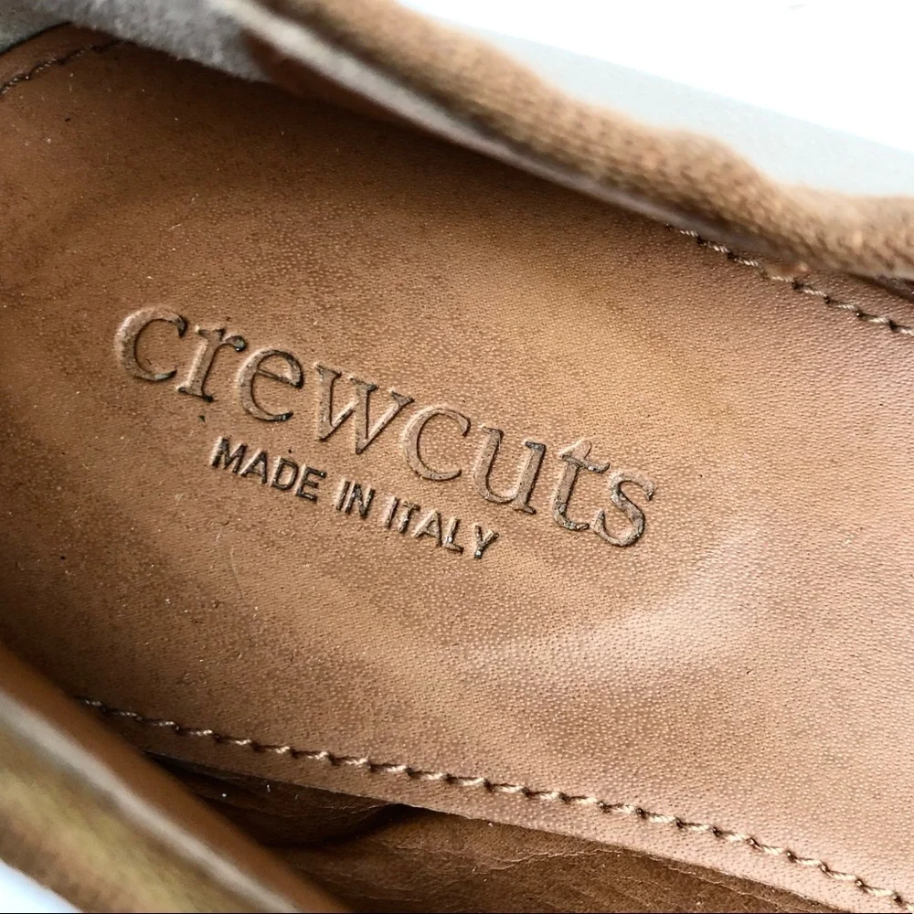 Crew Cuts Girls Tan Leather Ballet Flats Sz 13